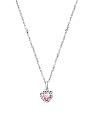 Tiny Blessings Girls' Sterling Silver Blissful Heart 13-14 Necklace - Baby, Little Kid, Big Kid