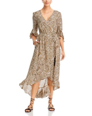 chinese dress ladies Ester Silk Maxi Dress in Brown Sun Leo Tan