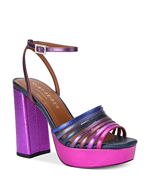 Shop Kurt Geiger Women's Pierra Platform Sandals In Purple