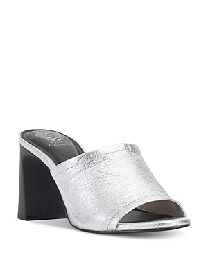 Vince Camuto Women's Alyysa High Heel Slide Sandals In Silver