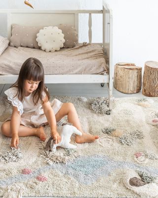 Cotton Woods Path of Nature Playmat Washable Area Rug, 4' x 5'3"