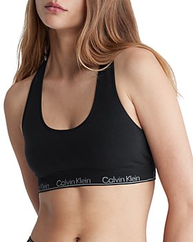 Calvin Klein Women's Embossed Icon Unlined Wireless Bralette, Black,  X-Large at  Women's Clothing store