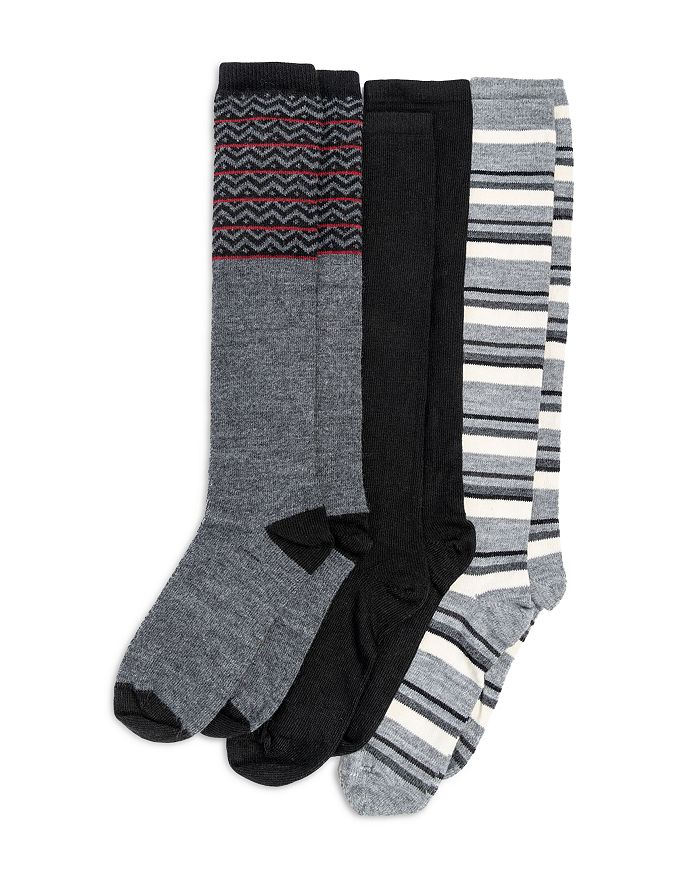 HUE Fashion Knee Socks, Set of 3 | Bloomingdale's