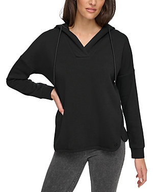 Marc New York Hooded Fleece Sweatshirt In Black