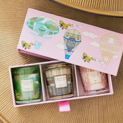 Trio of Travel Candles: Singapore-Athens-Paris
