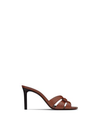  Women's Tribute Mules in Lizard-embossed Leather