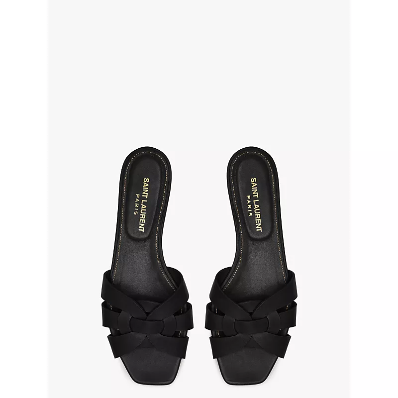 Saint Laurent Women's Tribute Mule Slides