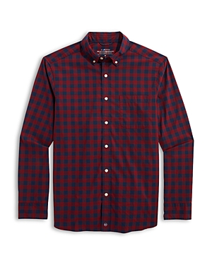 On The Go Brrr Check Long Sleeve Button Down Shirt