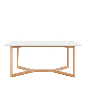 Euro Style Aren 63 Rectangle Table In White