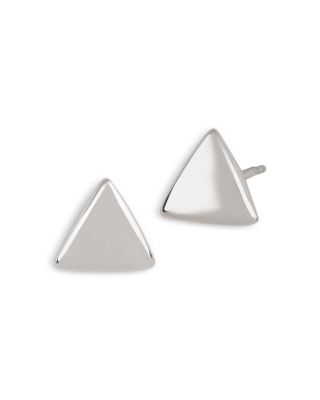 Bloomingdale's Fine Collection Flat Triangle Stud Earrings in Sterling Silver