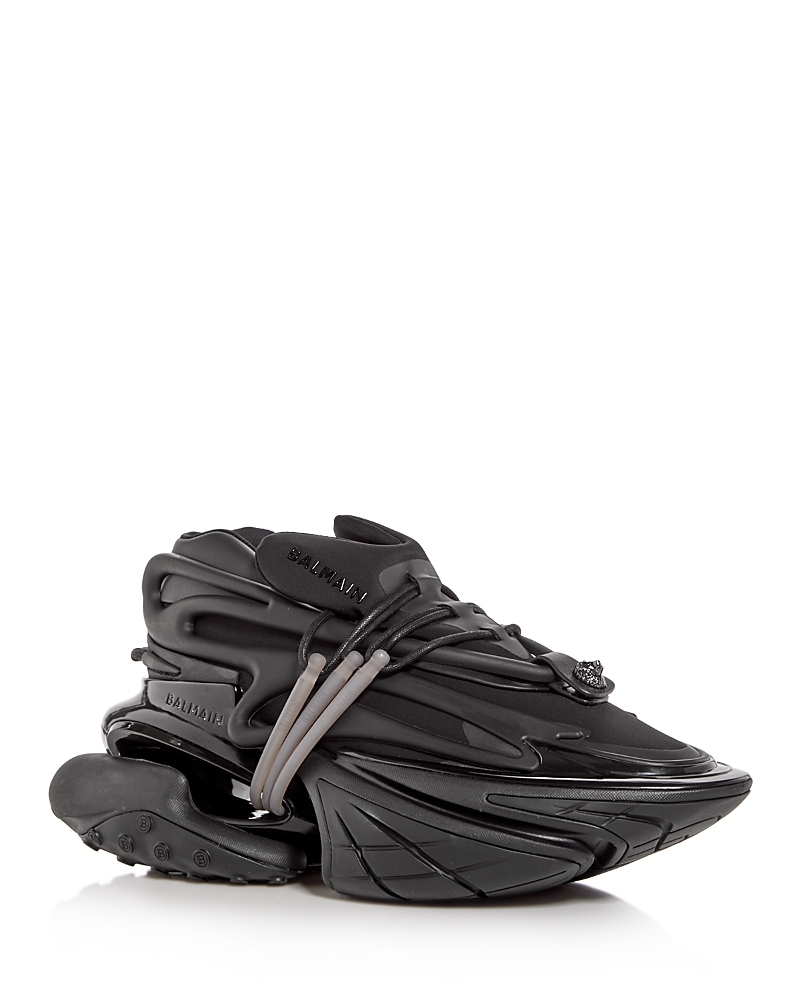 Balmain Men’s Unicorn Lace Up Low Top Sneakers