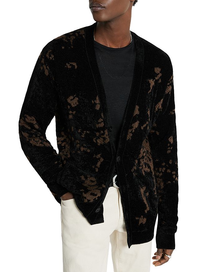 John Varvatos Raven Regular Fit V Neck Cardigan | Bloomingdale's