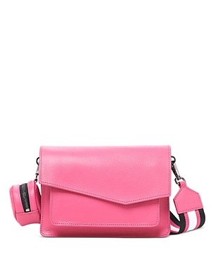 Shop Botkier Cobble Hill Small Leather Crossbody In Passion Pink