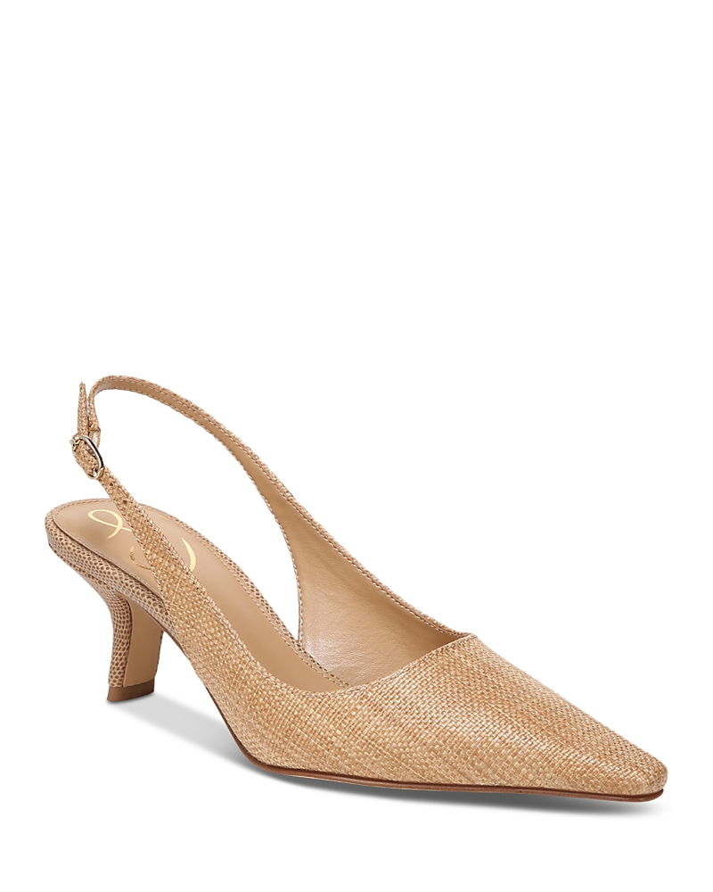 Sam Edelman 70mm Bianka Slingback Pumps In Tan
