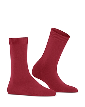 Falke Cosy Mid-calf Socks In Scarlet