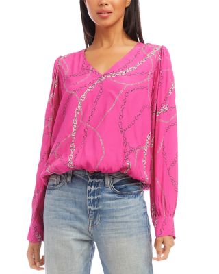 Karen Kane - V Neck Blouse