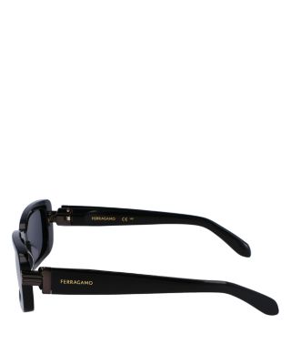 Prisma Narrow Rectangular Sunglasses, 52mm