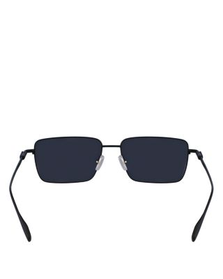 Prisma Rectangular Metal Sunglasses, 57mm