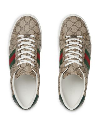 Men's Gucci Ace Canvas and Leather Sneakers