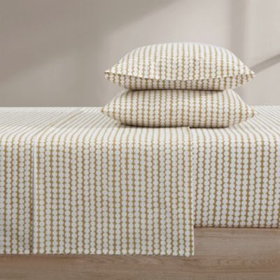 Marimekko - Pikku Rasymatto Beige Cotton Sheet Set, King