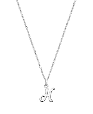 Tiny Blessings Girls' Sterling Silver Initial 13-14 Necklace - Baby, Little Kid, Big Kid In Silver - G
