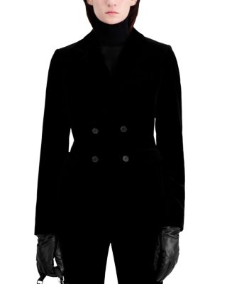 The Kooples - Sweet Velvet Double Breasted Jacket