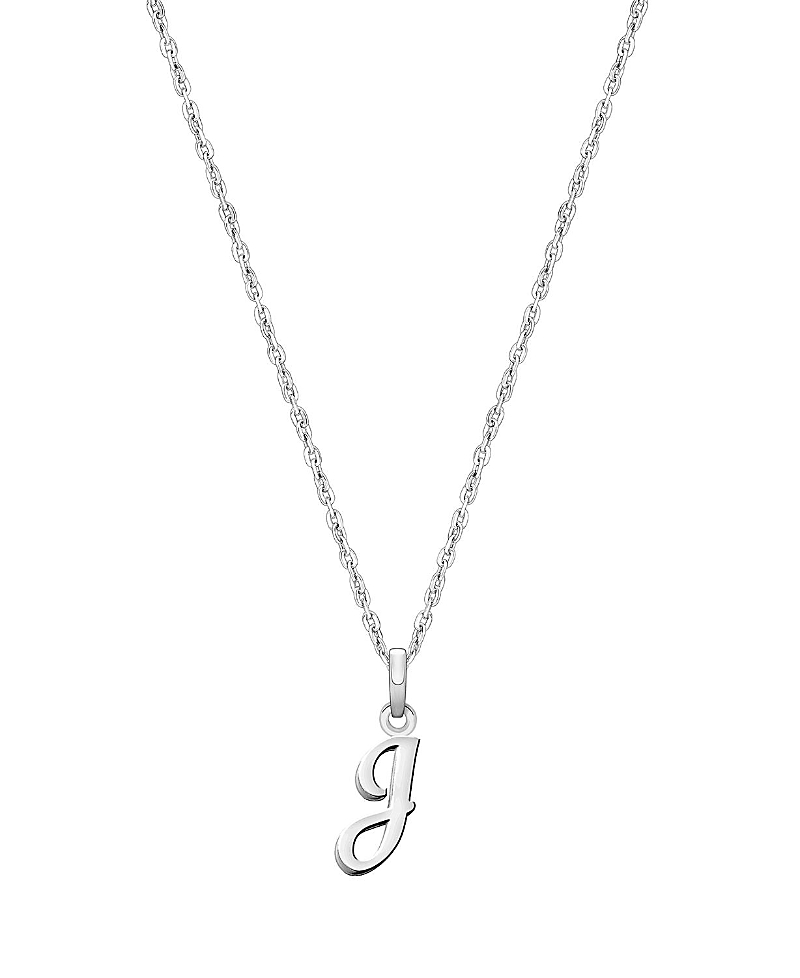 Tiny Blessings Girls' Sterling Silver Initial 13-14 Necklace - Children In Silver - J