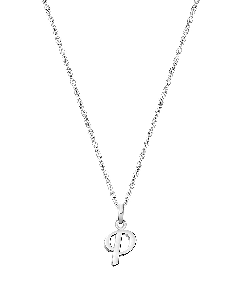 TINY BLESSINGS GIRLS' STERLING SILVER INITIAL 13-14 NECKLACE - CHILDREN