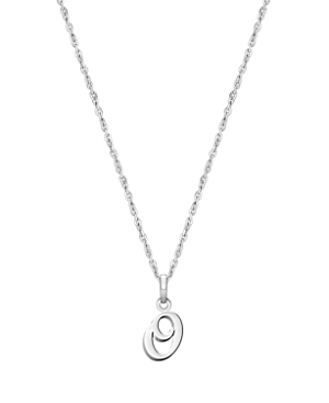 Tiny Blessings Girls' Sterling Silver Initial 13-14 Necklace - Baby, Little Kid, Big Kid In Silver - O