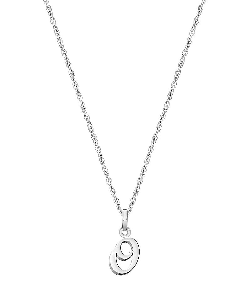 Tiny Blessings Girls' Sterling Silver Initial 13-14 Necklace - Children In Silver - O