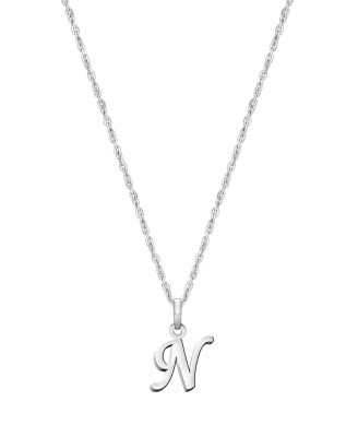 Tiny Blessings Girls' Sterling Silver Initial 13-14 Necklace - Little Kid, Big Kid