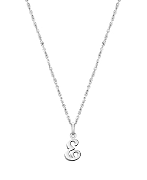 Tiny Blessings Girls' Sterling Silver Initial 13-14 Necklace - Baby, Little Kid, Big Kid In Silver - E
