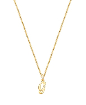 Tiny Blessings Girls' 14k Gold Diamond Initial 13-14 Necklace - Baby, Little Kid, Big Kid In 14k Gold - G