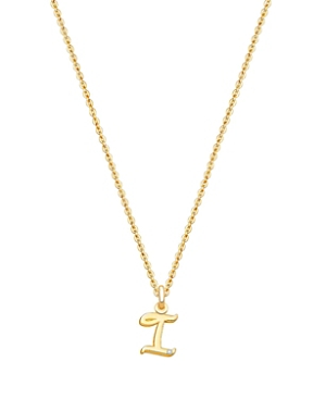 Tiny Blessings Girls' 14k Gold Diamond Initial 13-14 Necklace - Baby, Little Kid, Big Kid In 14k Gold - I