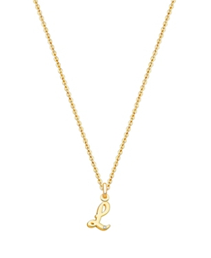 Tiny Blessings Girls' 14k Gold Diamond Initial 13-14 Necklace - Baby, Little Kid, Big Kid In 14k Gold - L