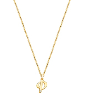 Tiny Blessings Girls' 14k Gold Diamond Initial 13-14 Necklace - Baby, Little Kid, Big Kid In 14k Gold - P