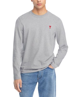 AMI - Cotton ADC Embroidered Long Sleeve Tee