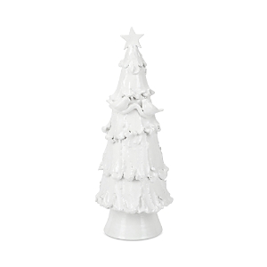 Vietri Foresta White Large Tree with Red Birds & Star