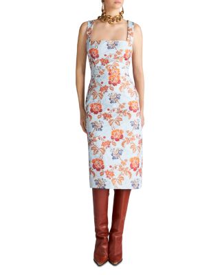 Etro - Sleeveless Floral Print Sheath Dress