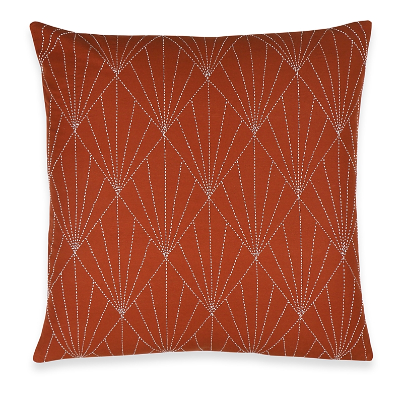 Anchal Array Throw Pillow In Rust
