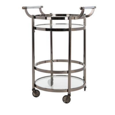 Sienna 2 Tier Round Bar Cart