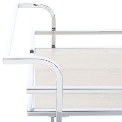 Lameris 2 Tier Chrome Bar Cart with Handles