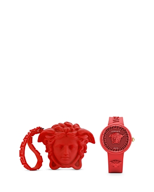 Shop Versace Medusa Pop Watch, 39mm In Red