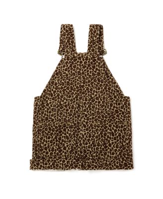 Unisex Leopard Print Overall Shorts - Baby, Little Kid, Big Kid