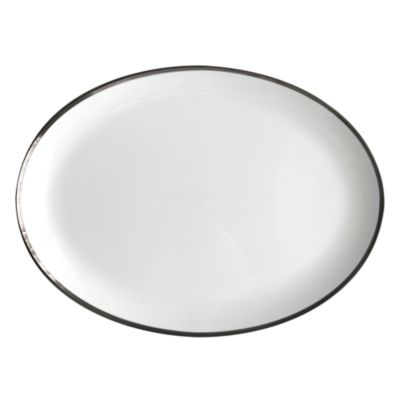 Platinum Edge Oval Platter
