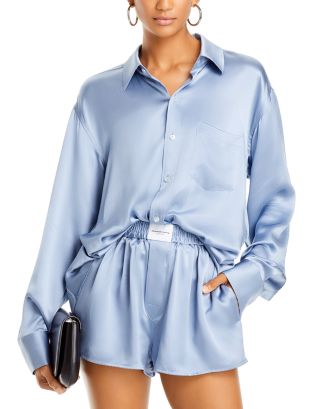 オールインワン・サロペット Alexander Wang 'Prestyled Pleated Boxer Romper' jumpsuit Alexander Wang 'Prestyled Pleated Boxer Romper' Jumpsuit