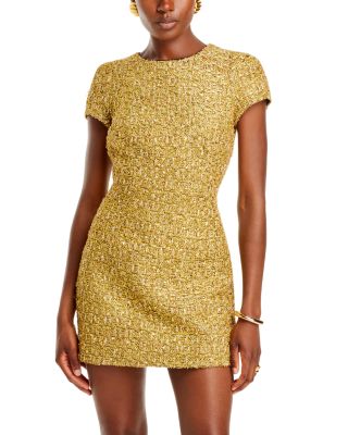 MILLY Rowen Metallic Sparkle Mini Dress Bloomingdale s