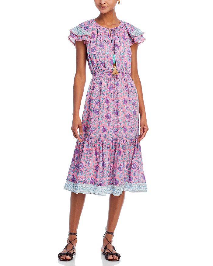 Bell Eva Peasant Midi Dress Bloomingdale's