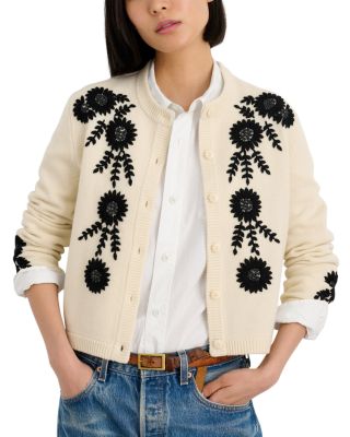 Alex Mill - Becca Wool Embroidered Cardigan