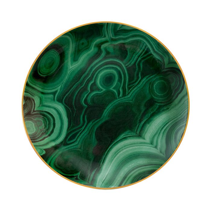 L'Objet Malachite Canape Plate, Set of 4 Bloomingdale's